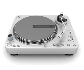 Fototapeta premium Turntable isolated on white