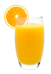 fresh orange juice isolated