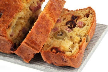 Tranches de cake salé