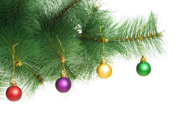 Christmas decoration isolated on the white