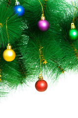 Christmas decoration isolated on the white