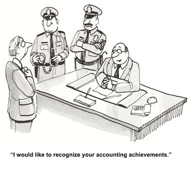 "I would like to recognize your accounting achievements."