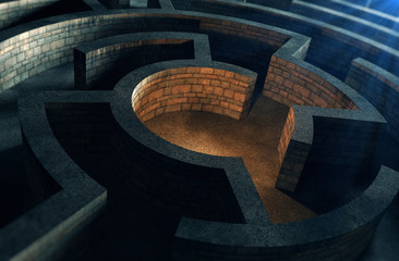 Ancient mystic labyrinth