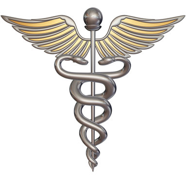 Silver Caduceus