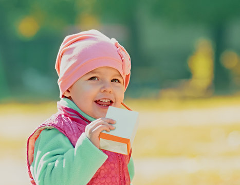 Baby Drinking Juice