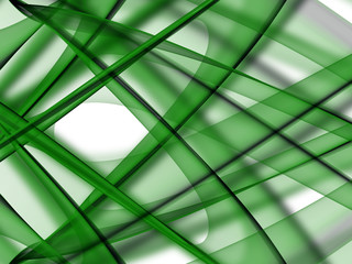 Green abstract background with shadows.