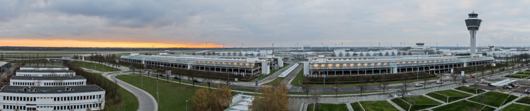 Flughafen Panoramafoto