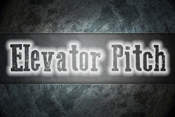 Elevator Pitch Concept