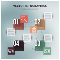 Vector abstract infographic design