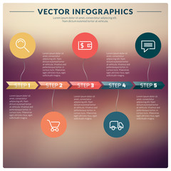 Vector abstract infographic design
