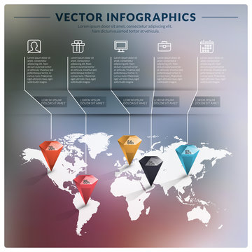 Vector abstract infographic design