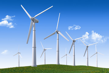 Fototapeta premium Wind turbines