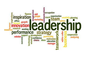 Leadership word cloud