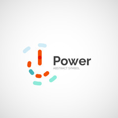 Power button logo design