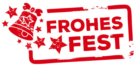 Stempel Frohes Fest - obrazy, fototapety, plakaty
