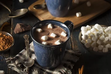 Photo sur Aluminium Chocolat Chocolat chaud noir fait maison