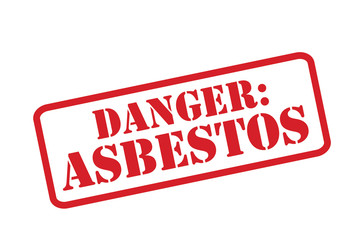 DANGER: ASBESTOS red Rubber Stamp vector