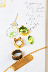 Draft and parts for a piece of jewelry
