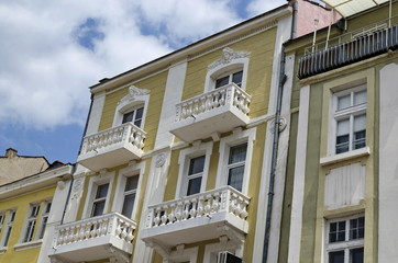 Old renovated building in centre of Plovdiv town