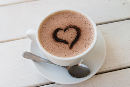 Coeur en café 2