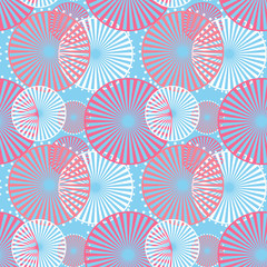 Seamless pattern circles ornamental background