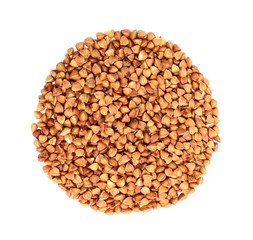 Buckwheat in the form of a circle.