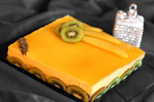 g&acirc;teau bavarois mangue chocolat