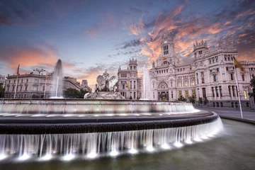 Fotobehang Plaza de Cibeles of Madrid, Spain © SeanPavonePhoto