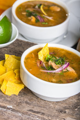 Delicious encebollado fish stew from Ecuador
