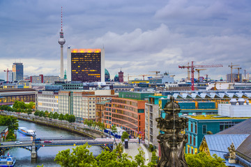 Berlin, Germany Spree River Skyline © SeanPavonePhoto