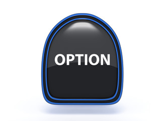 option pick icon on white background