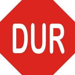 Stopschild, türkisch