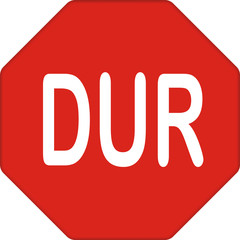 Stopschild, türkisch