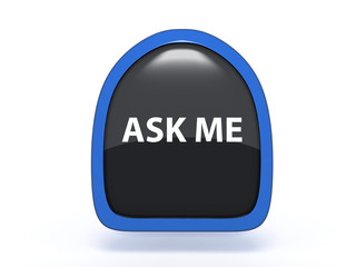 ask me pick icon on white background