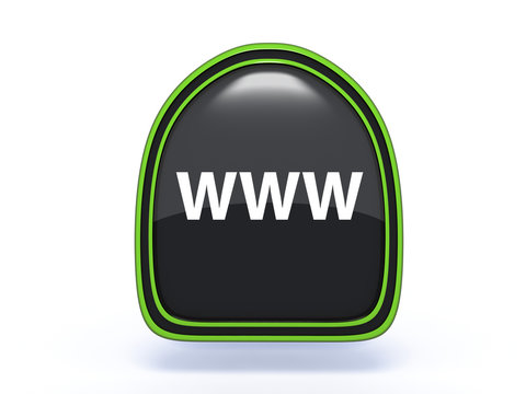 www pick icon on white background