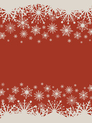 Flat design red Christmas vector background
