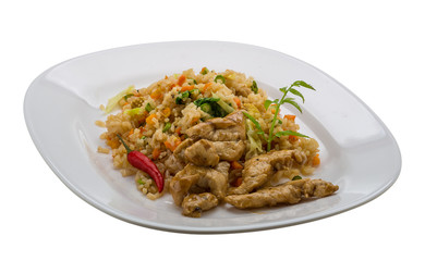 Fried rice with chicken