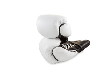 Pair leather boxing gloves