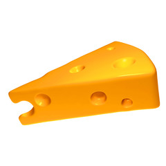 3d render of a cheese