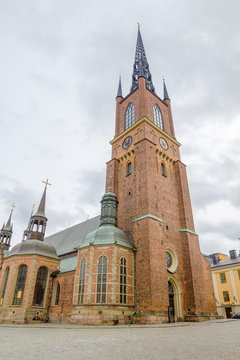 Riddarholmen Church tower at Stockholm, Sweden.