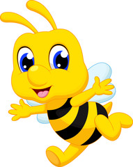 Cute bee cartoon