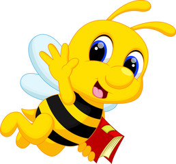 Cute bee cartoon