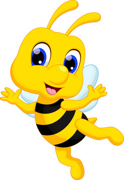 Cute bee cartoon