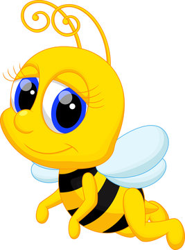 Cute bee cartoon
