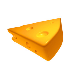3d render of a cheese
