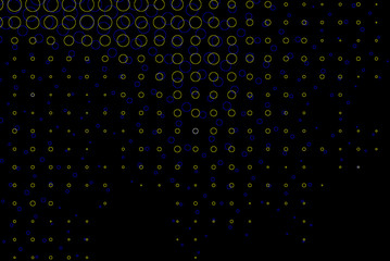3d vision illusion black circles background