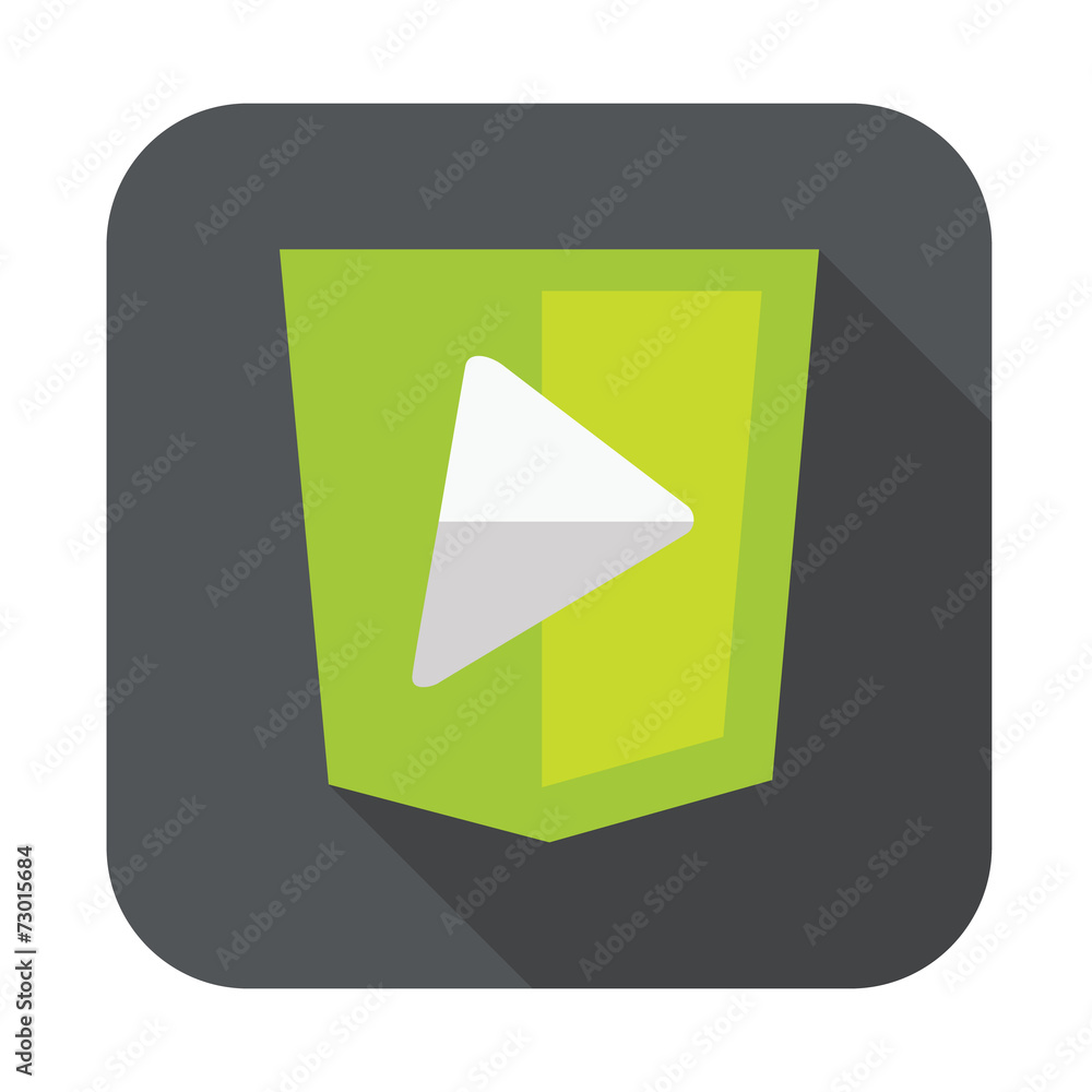 Poster raster round icon of play framework