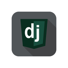 raster round icon of django python framework