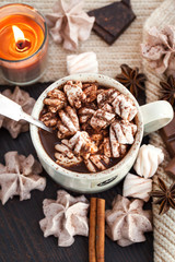 Hot chocolate with marshmallows