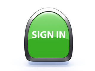 sign in pick icon on white background